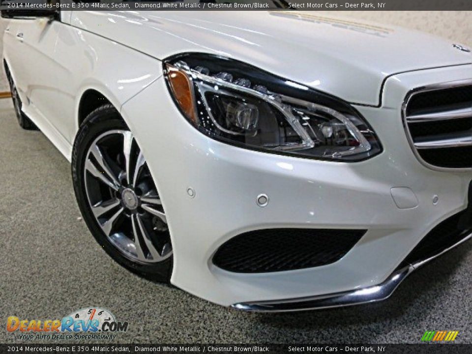 2014 Mercedes-Benz E 350 4Matic Sedan Diamond White Metallic / Chestnut Brown/Black Photo #6