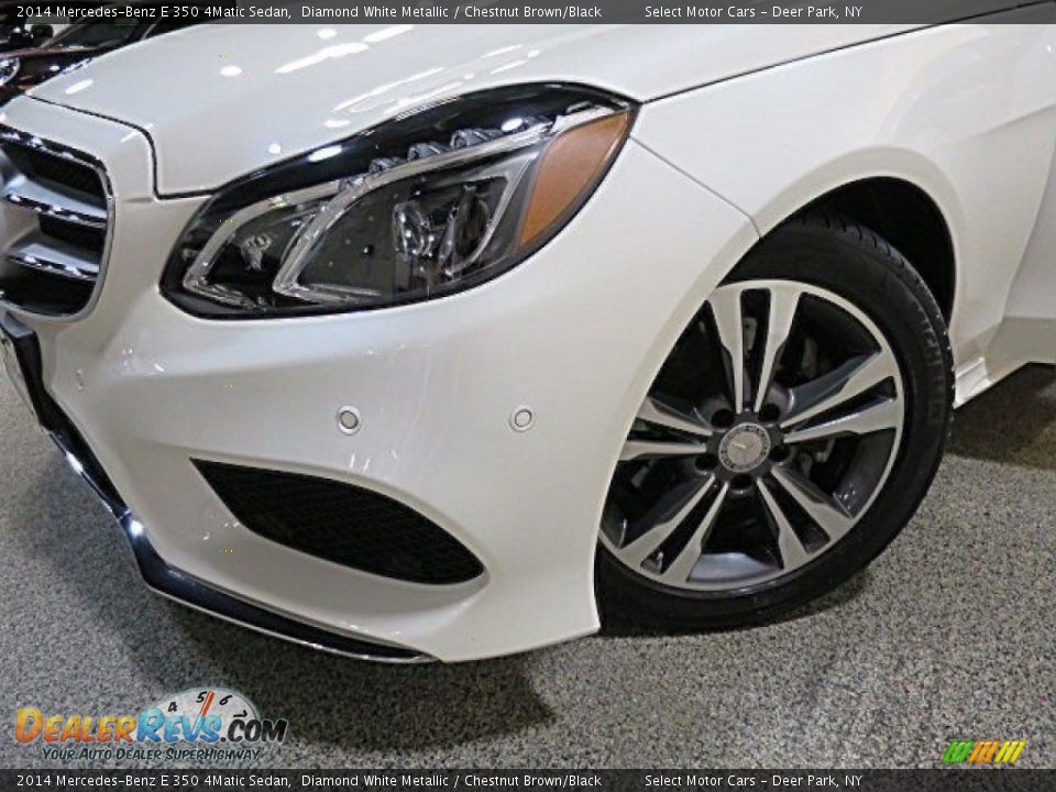 2014 Mercedes-Benz E 350 4Matic Sedan Diamond White Metallic / Chestnut Brown/Black Photo #7