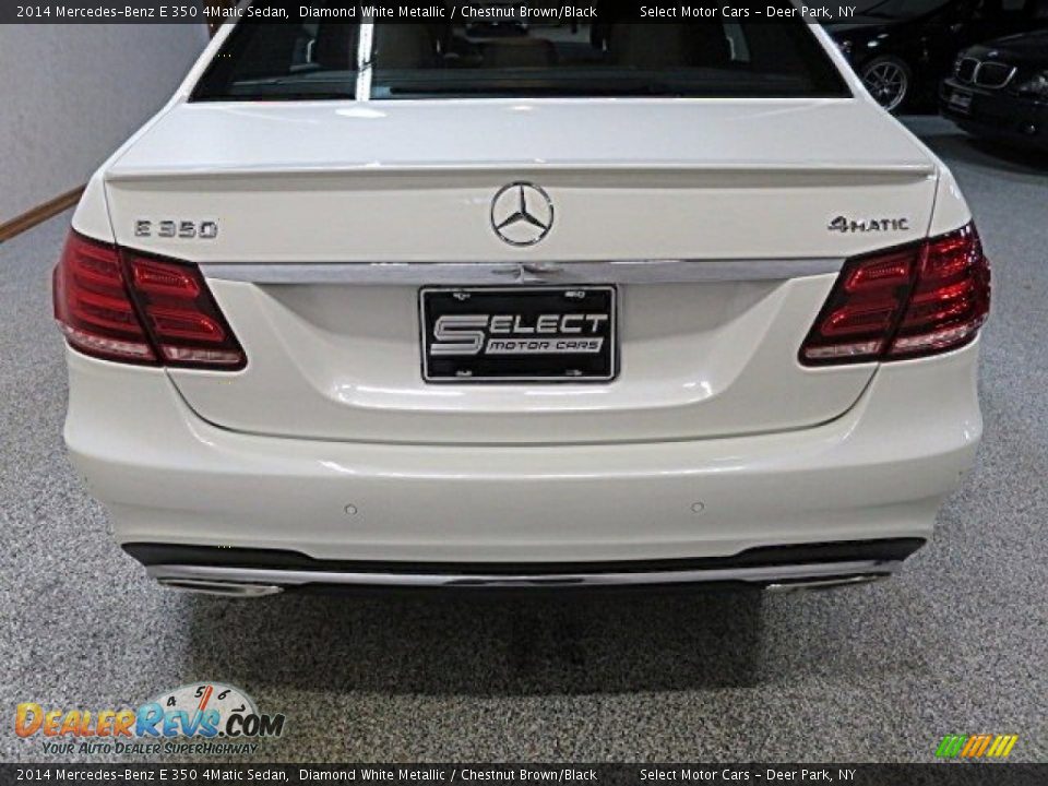 2014 Mercedes-Benz E 350 4Matic Sedan Diamond White Metallic / Chestnut Brown/Black Photo #9