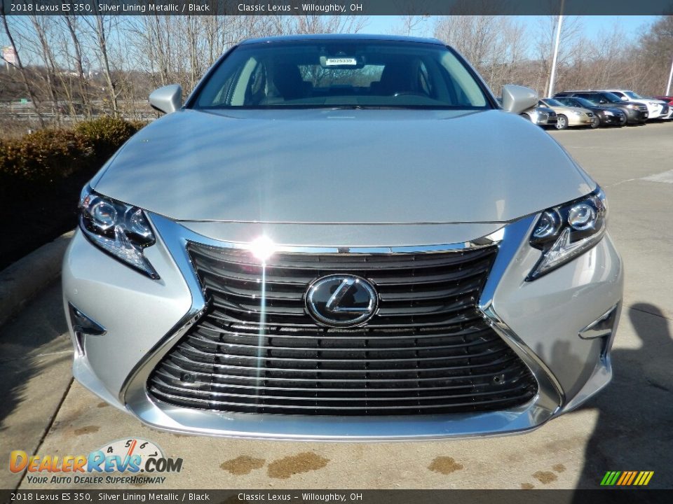 2018 Lexus ES 350 Silver Lining Metallic / Black Photo #1