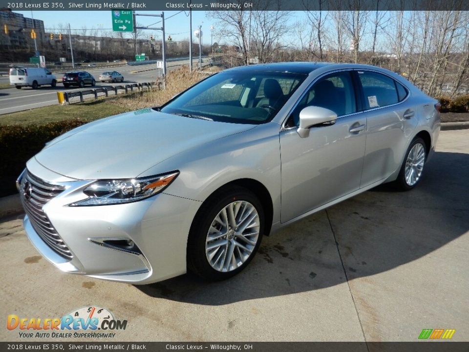 2018 Lexus ES 350 Silver Lining Metallic / Black Photo #2