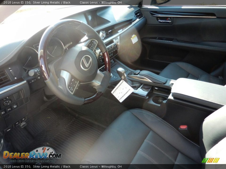 2018 Lexus ES 350 Silver Lining Metallic / Black Photo #3