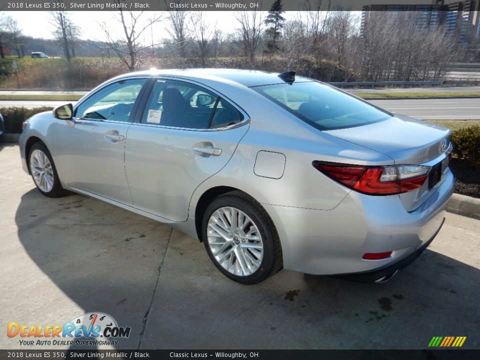 2018 Lexus ES 350 Silver Lining Metallic / Black Photo #5