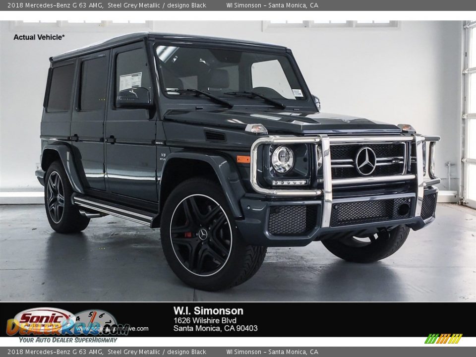 2018 Mercedes-Benz G 63 AMG Steel Grey Metallic / designo Black Photo #1