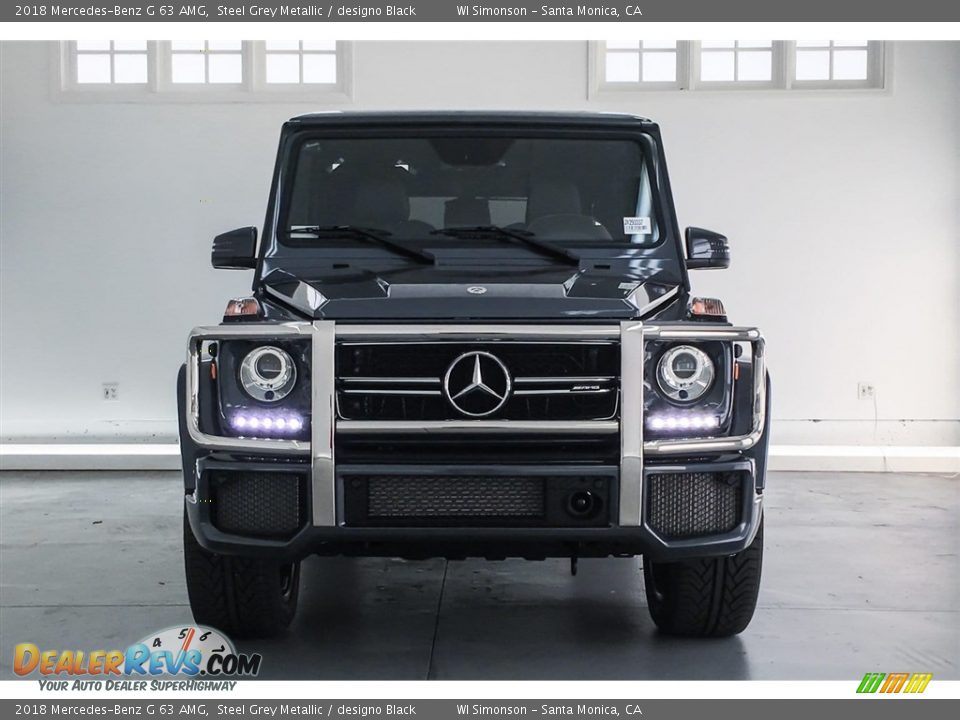 2018 Mercedes-Benz G 63 AMG Steel Grey Metallic / designo Black Photo #2