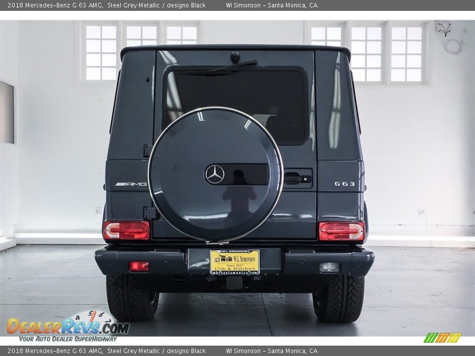2018 Mercedes-Benz G 63 AMG Steel Grey Metallic / designo Black Photo #3