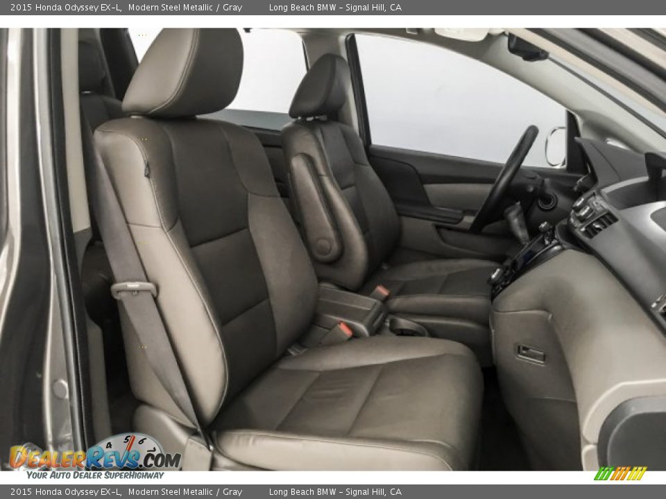 2015 Honda Odyssey EX-L Modern Steel Metallic / Gray Photo #6