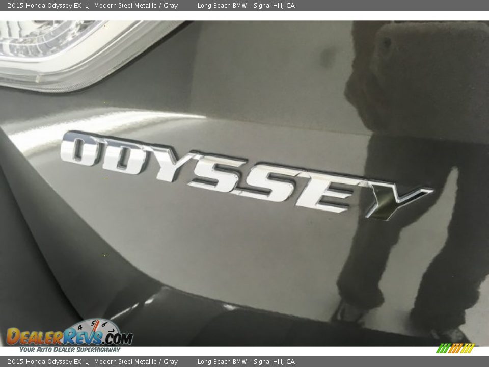 2015 Honda Odyssey EX-L Modern Steel Metallic / Gray Photo #7