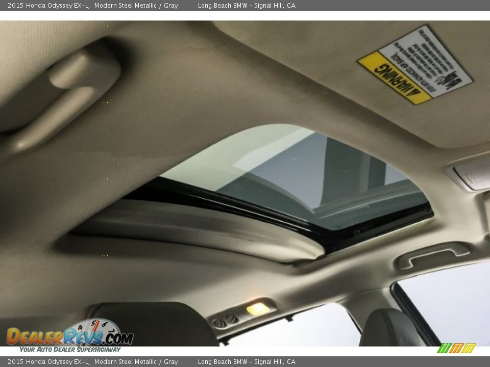 2015 Honda Odyssey EX-L Modern Steel Metallic / Gray Photo #26