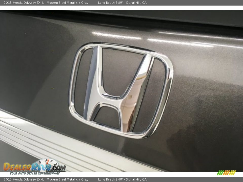 2015 Honda Odyssey EX-L Modern Steel Metallic / Gray Photo #32