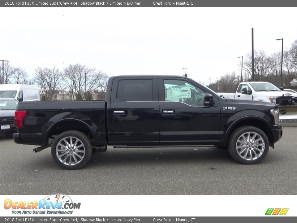 2018 Ford F150 Limited SuperCrew 4x4 Shadow Black / Limited Navy Pier Photo #8