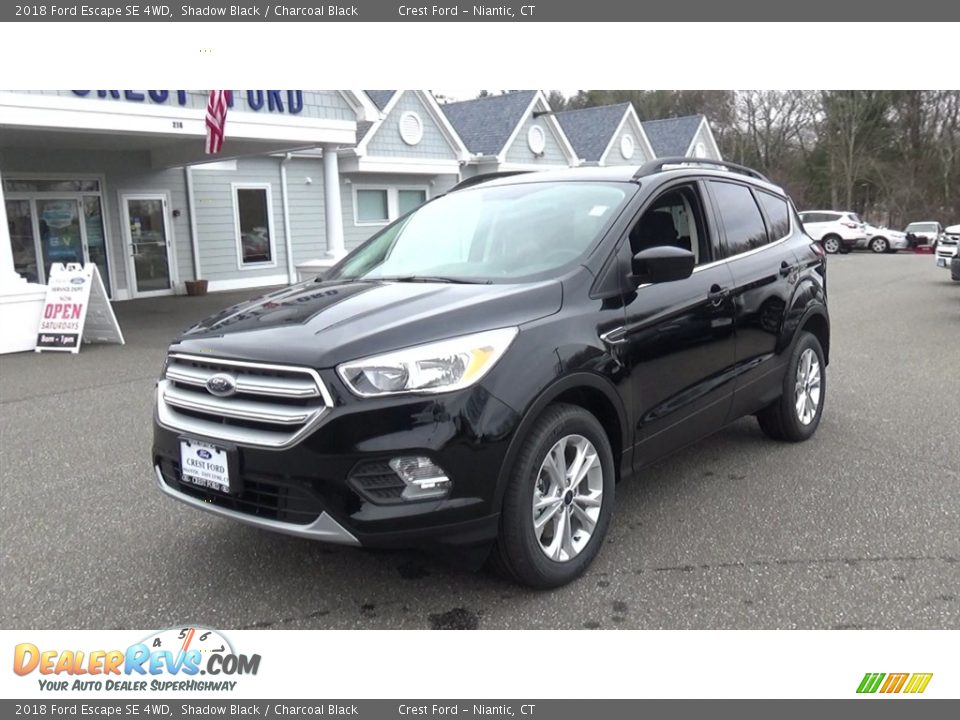 2018 Ford Escape SE 4WD Shadow Black / Charcoal Black Photo #3