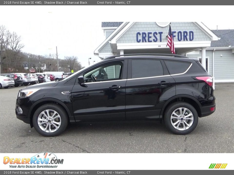 2018 Ford Escape SE 4WD Shadow Black / Charcoal Black Photo #4