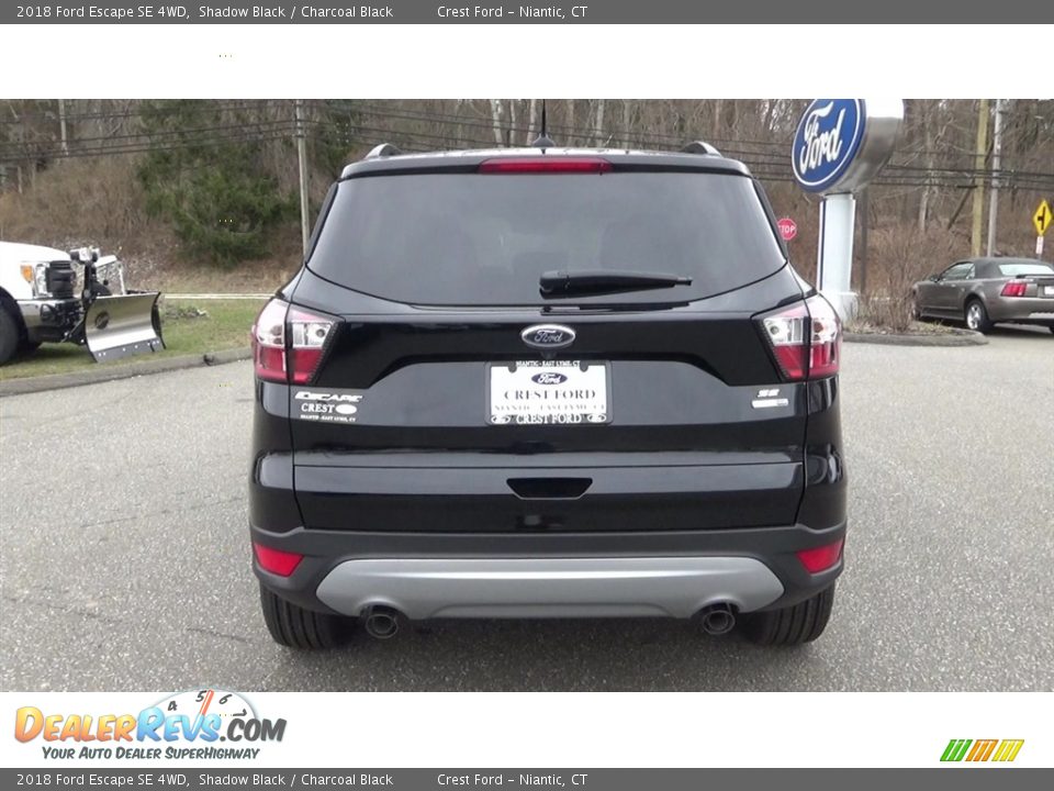 2018 Ford Escape SE 4WD Shadow Black / Charcoal Black Photo #6