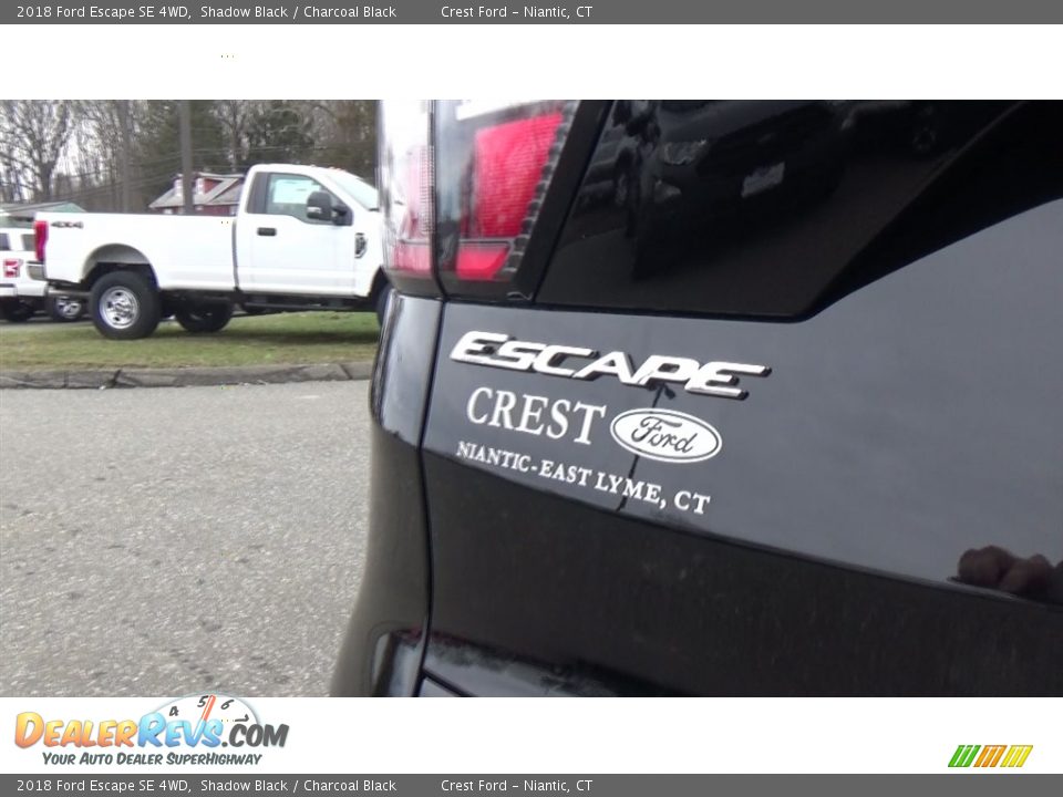 2018 Ford Escape SE 4WD Shadow Black / Charcoal Black Photo #10