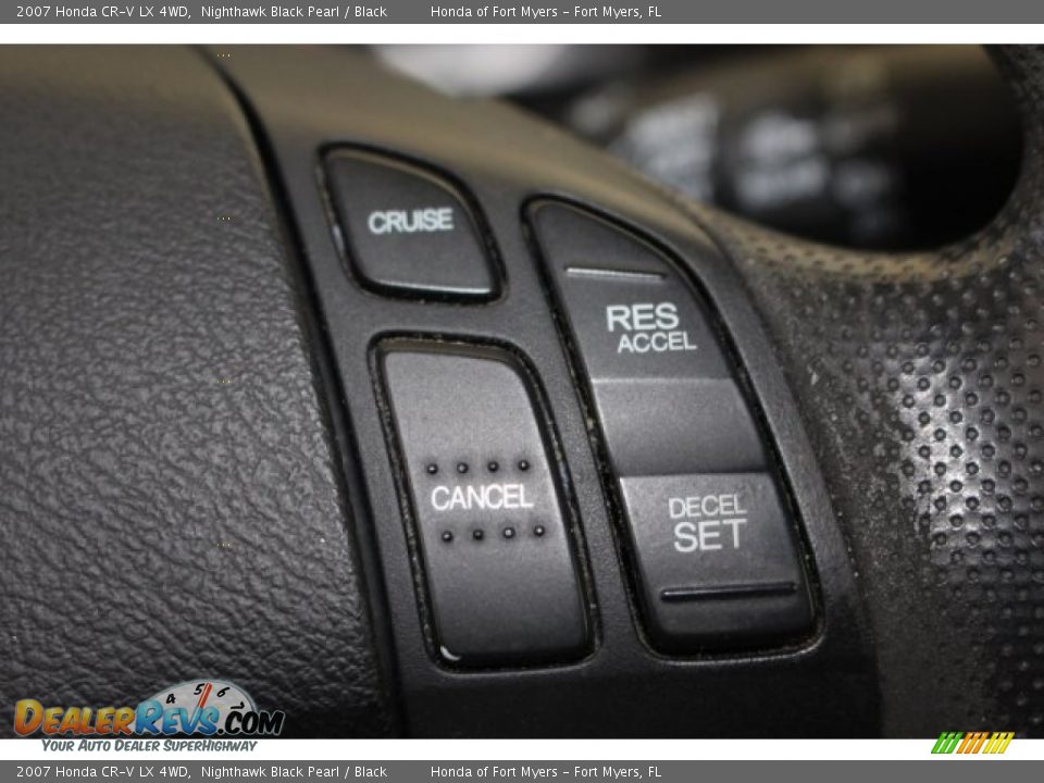 2007 Honda CR-V LX 4WD Nighthawk Black Pearl / Black Photo #19