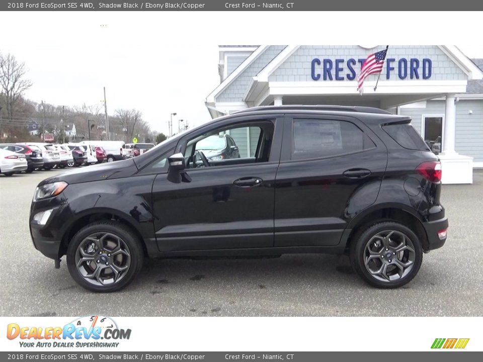 2018 Ford EcoSport SES 4WD Shadow Black / Ebony Black/Copper Photo #4