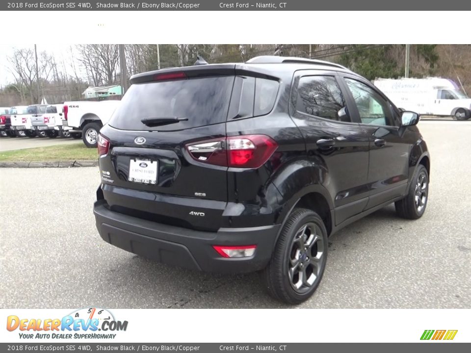 2018 Ford EcoSport SES 4WD Shadow Black / Ebony Black/Copper Photo #7