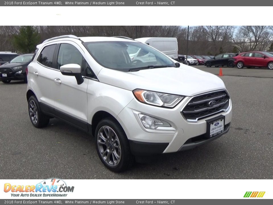 2018 Ford EcoSport Titanium 4WD White Platinum / Medium Light Stone Photo #1