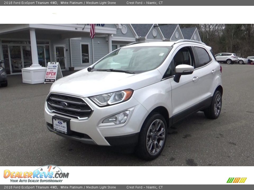 2018 Ford EcoSport Titanium 4WD White Platinum / Medium Light Stone Photo #3