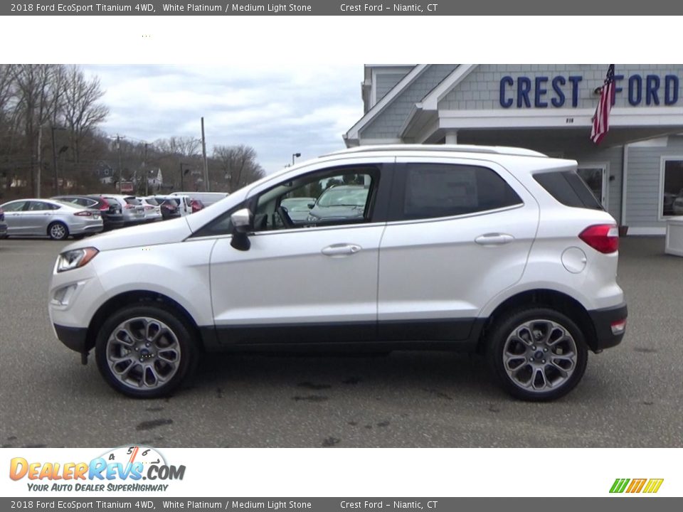 2018 Ford EcoSport Titanium 4WD White Platinum / Medium Light Stone Photo #4