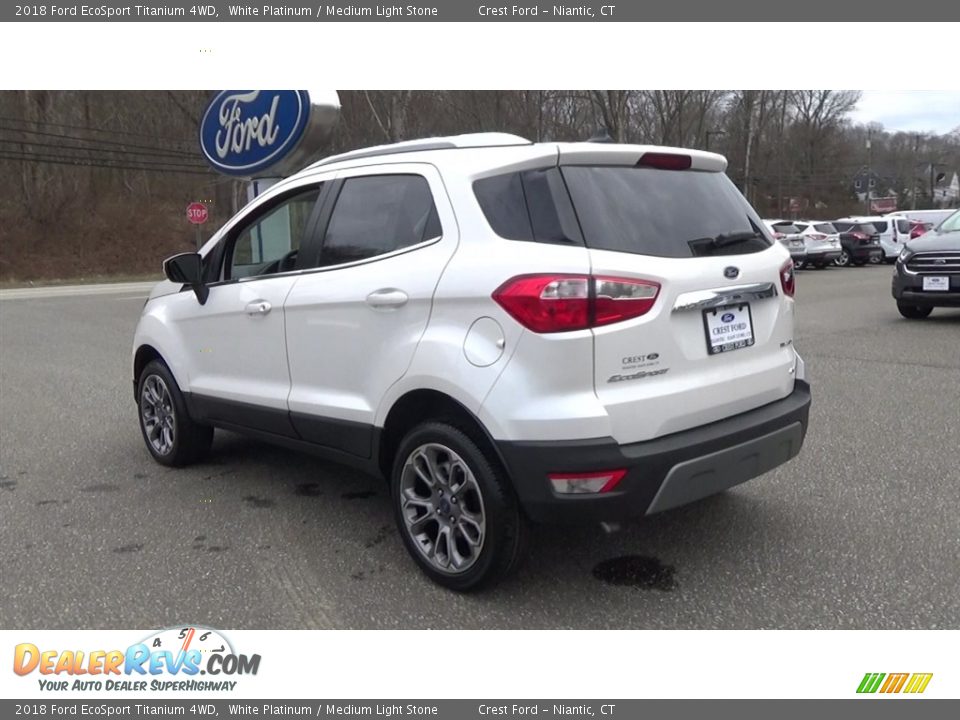 2018 Ford EcoSport Titanium 4WD White Platinum / Medium Light Stone Photo #5
