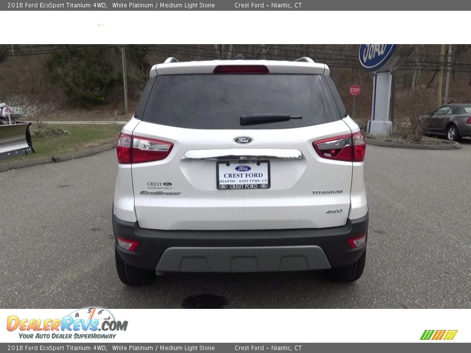 2018 Ford EcoSport Titanium 4WD White Platinum / Medium Light Stone Photo #6