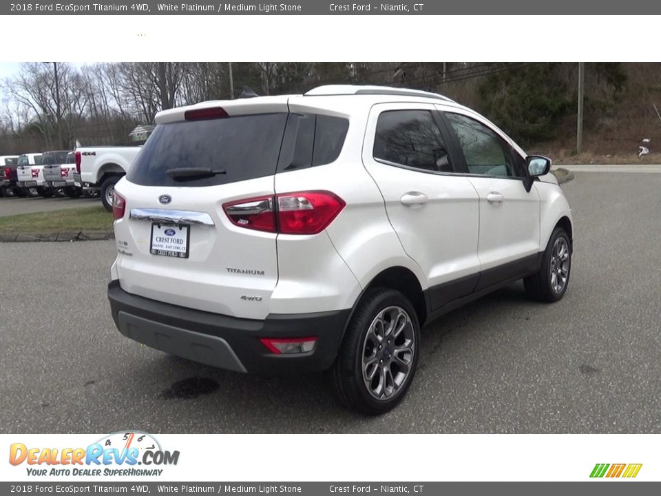 2018 Ford EcoSport Titanium 4WD White Platinum / Medium Light Stone Photo #7