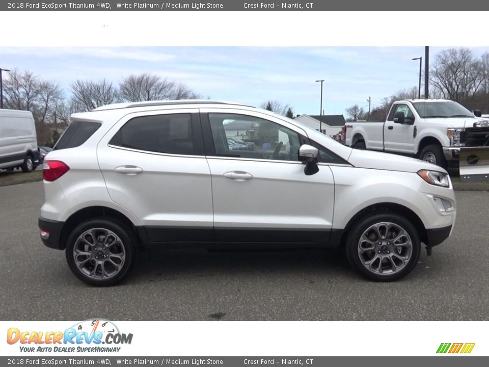 2018 Ford EcoSport Titanium 4WD White Platinum / Medium Light Stone Photo #8