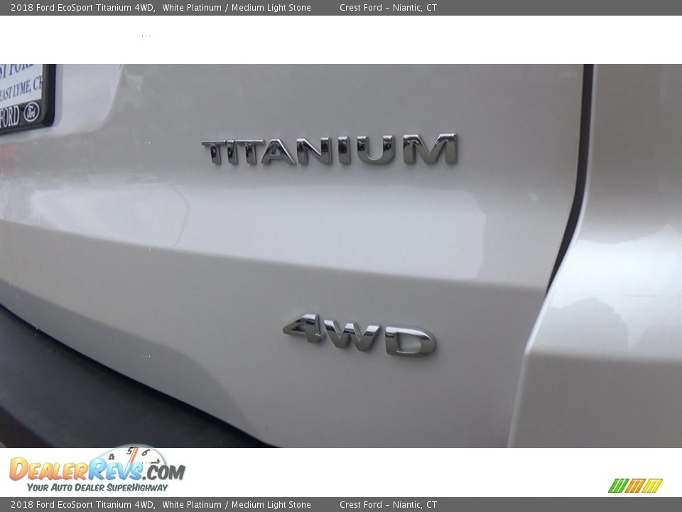 2018 Ford EcoSport Titanium 4WD White Platinum / Medium Light Stone Photo #9