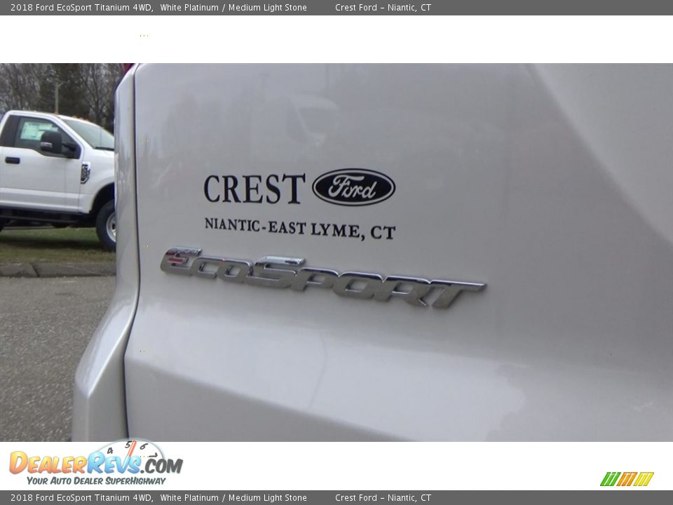 2018 Ford EcoSport Titanium 4WD White Platinum / Medium Light Stone Photo #10