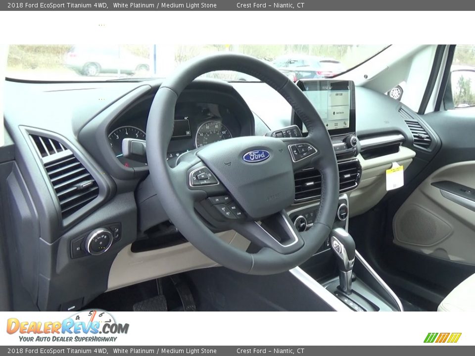 2018 Ford EcoSport Titanium 4WD White Platinum / Medium Light Stone Photo #11