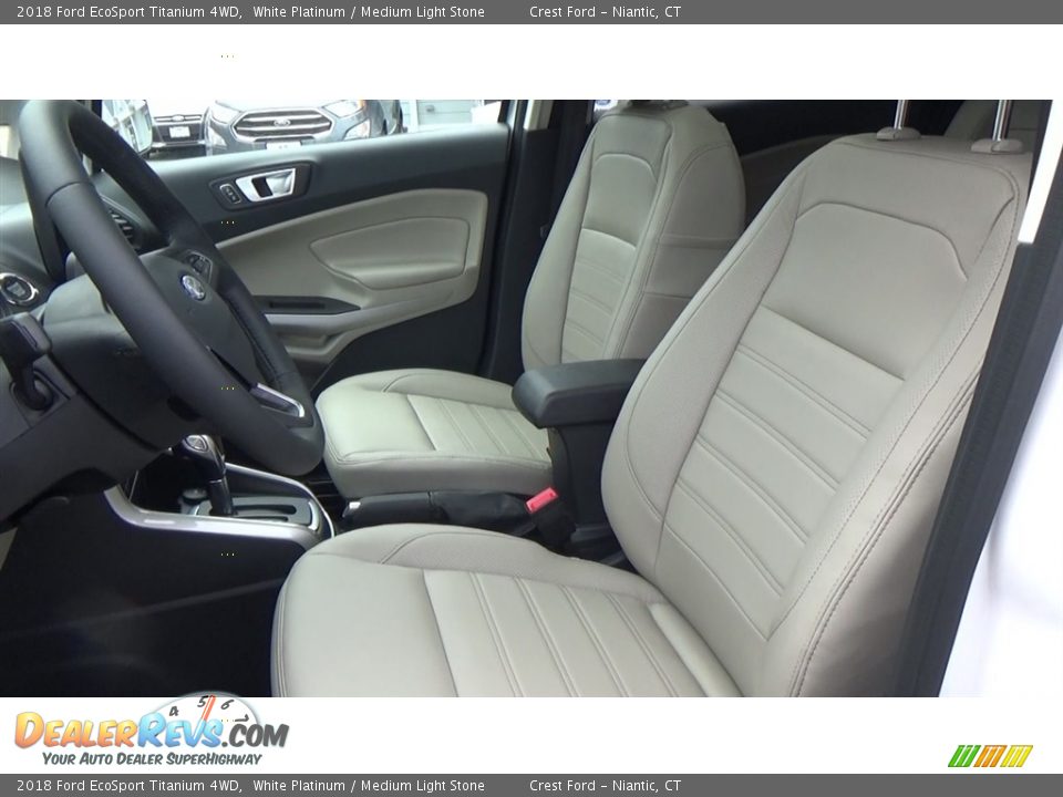 2018 Ford EcoSport Titanium 4WD White Platinum / Medium Light Stone Photo #12