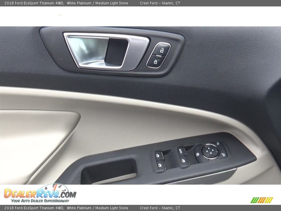 2018 Ford EcoSport Titanium 4WD White Platinum / Medium Light Stone Photo #13