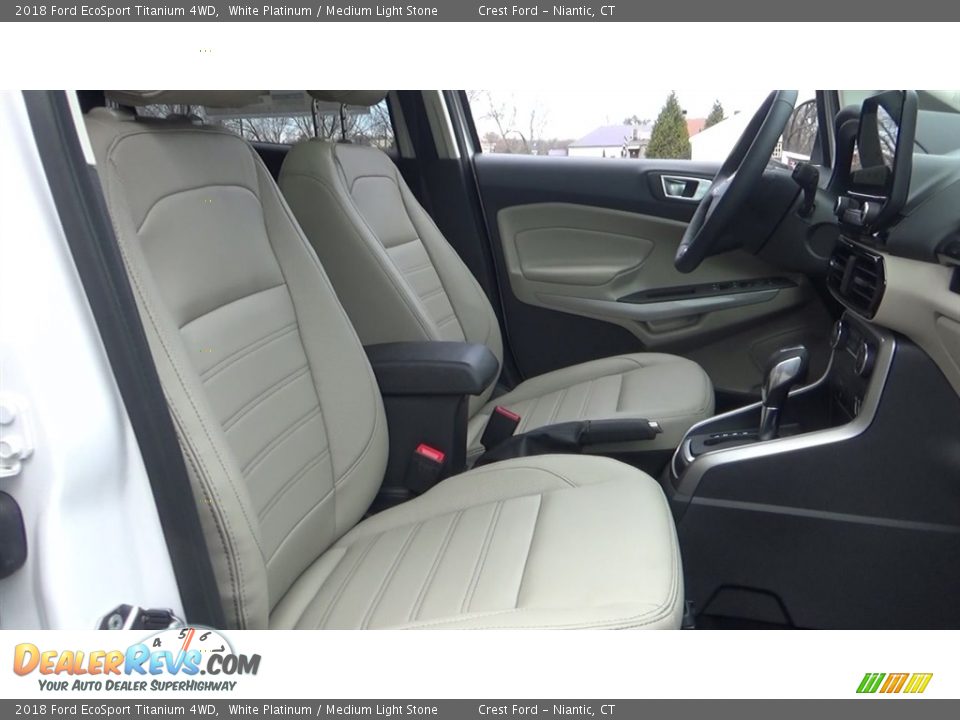 2018 Ford EcoSport Titanium 4WD White Platinum / Medium Light Stone Photo #25