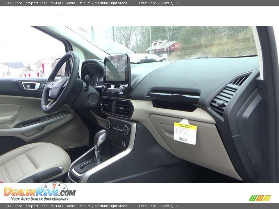 2018 Ford EcoSport Titanium 4WD White Platinum / Medium Light Stone Photo #26