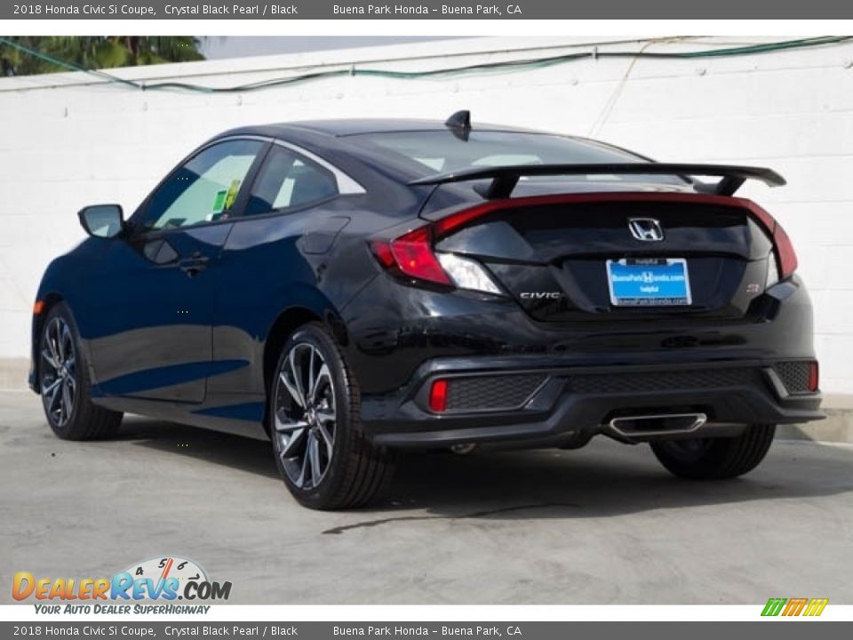 2018 Honda Civic Si Coupe Crystal Black Pearl / Black Photo #2