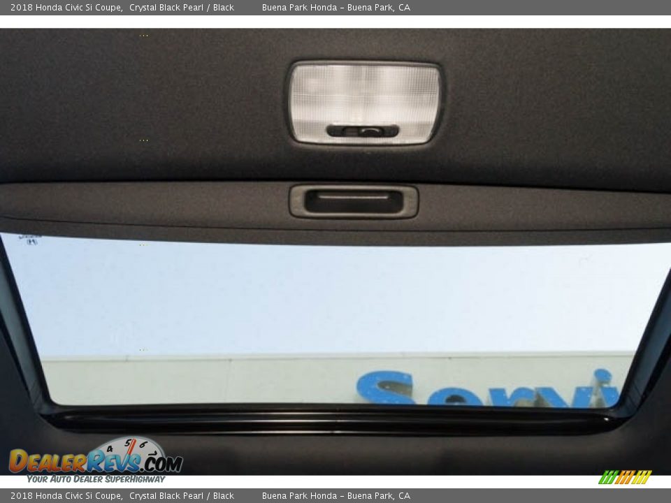 2018 Honda Civic Si Coupe Crystal Black Pearl / Black Photo #13
