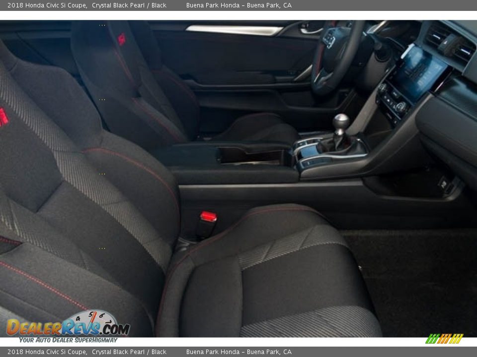 2018 Honda Civic Si Coupe Crystal Black Pearl / Black Photo #19
