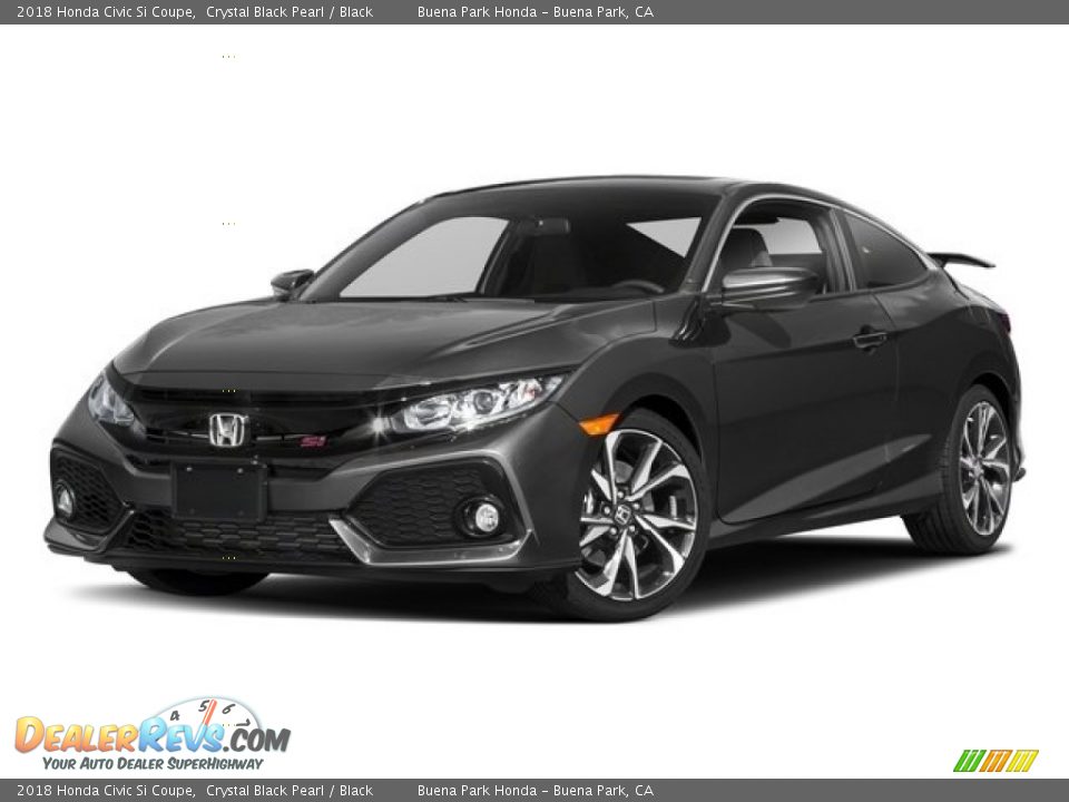 2018 Honda Civic Si Coupe Crystal Black Pearl / Black Photo #25