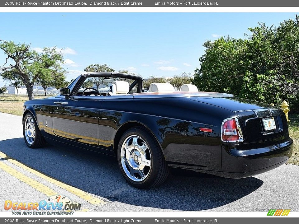 2008 Rolls-Royce Phantom Drophead Coupe Diamond Black / Light Creme Photo #4