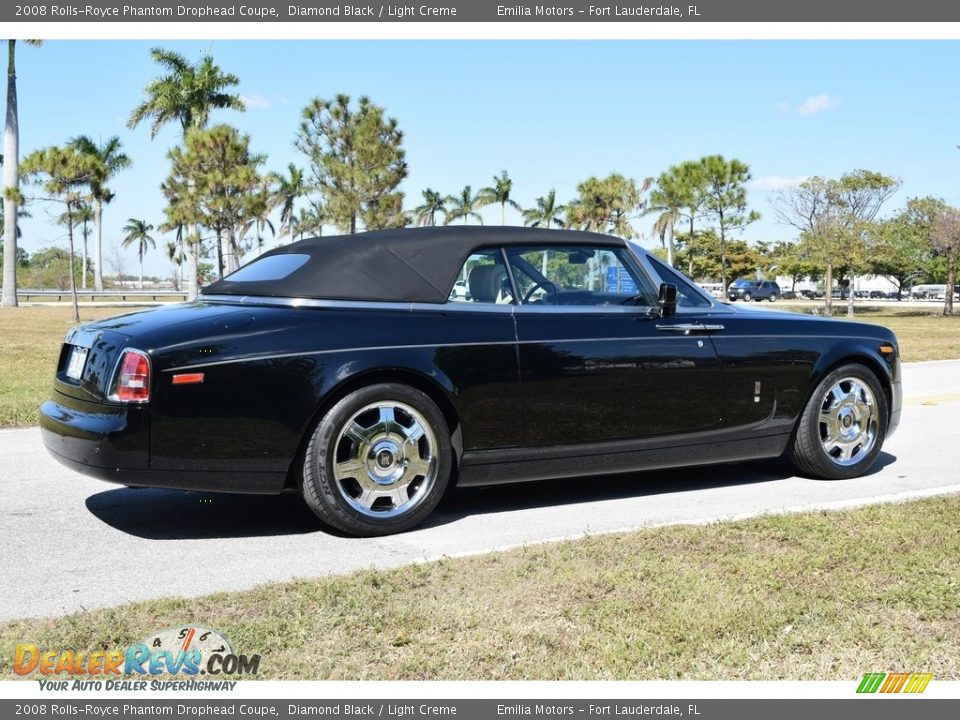 2008 Rolls-Royce Phantom Drophead Coupe Diamond Black / Light Creme Photo #10