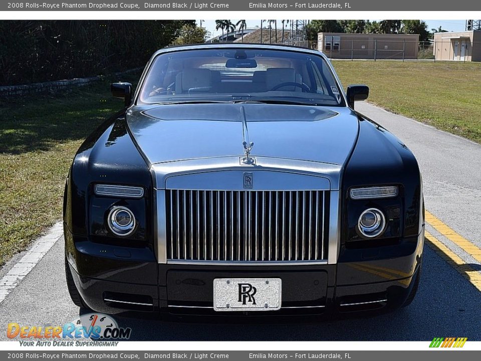 2008 Rolls-Royce Phantom Drophead Coupe Diamond Black / Light Creme Photo #16