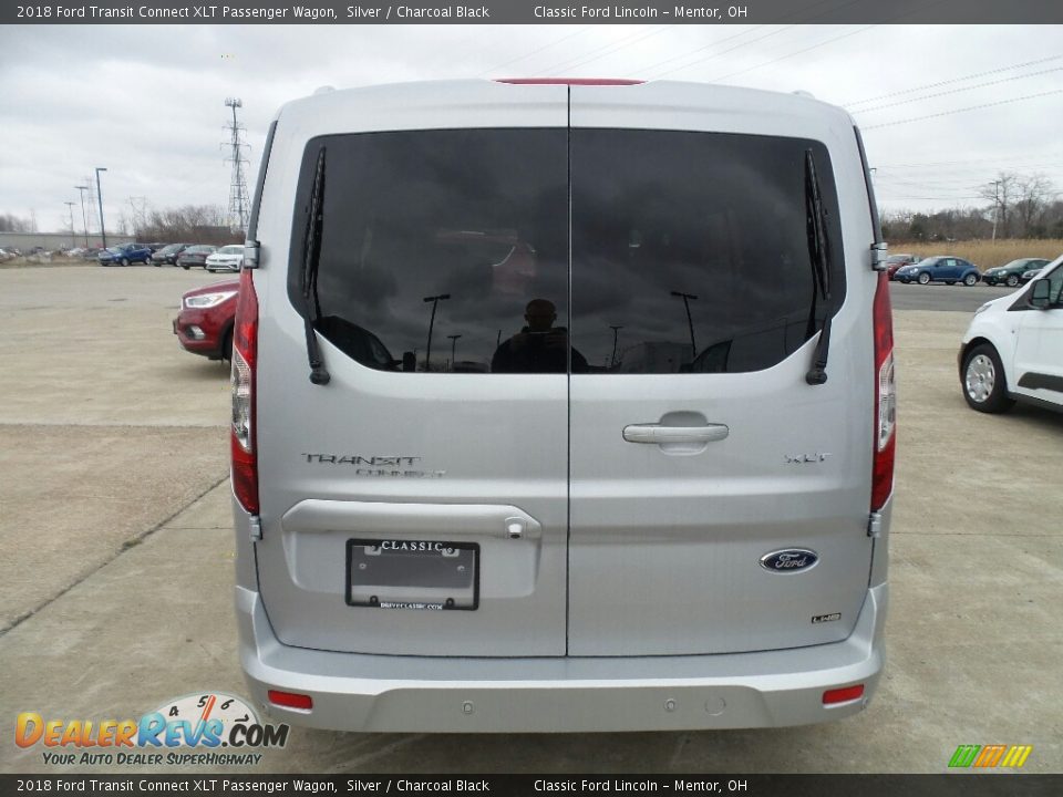 2018 Ford Transit Connect XLT Passenger Wagon Silver / Charcoal Black Photo #4