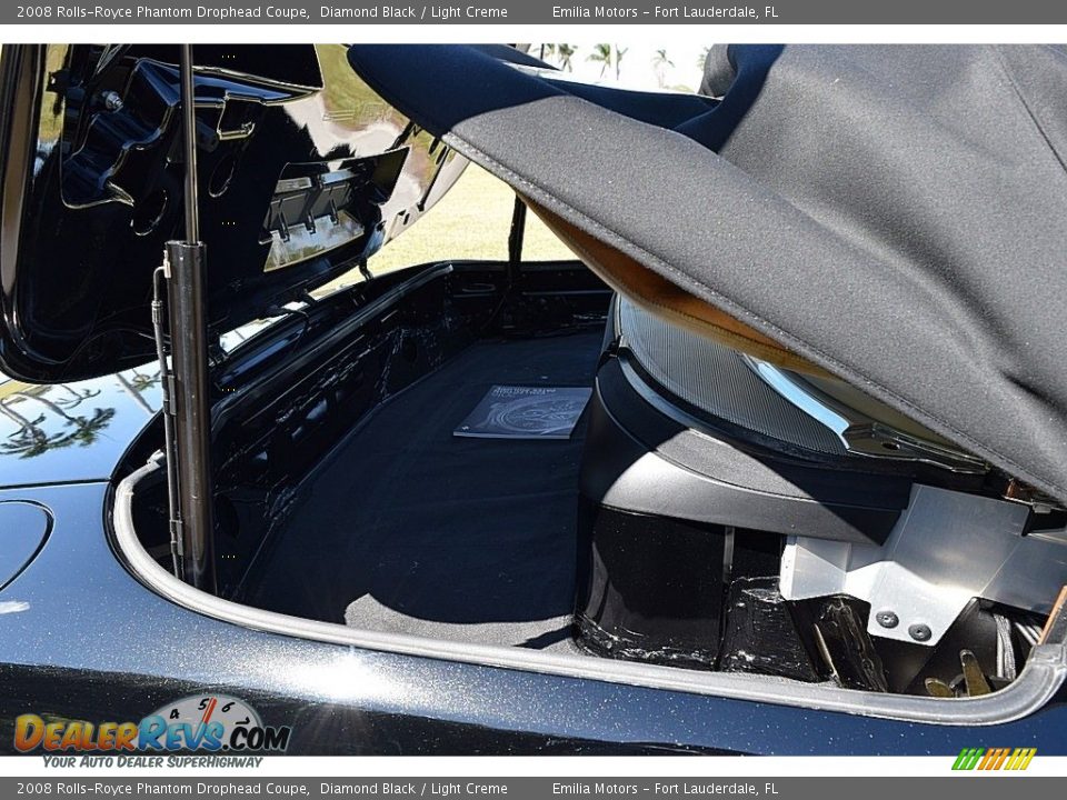 2008 Rolls-Royce Phantom Drophead Coupe Diamond Black / Light Creme Photo #43