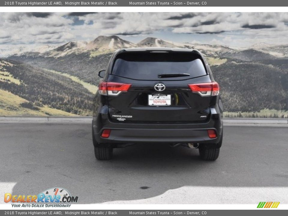 2018 Toyota Highlander LE AWD Midnight Black Metallic / Black Photo #4