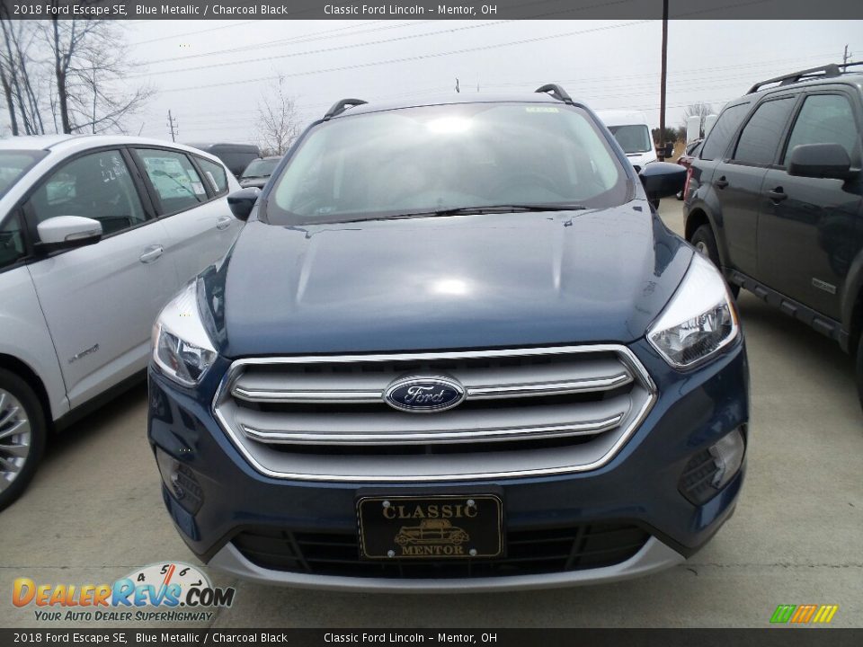 2018 Ford Escape SE Blue Metallic / Charcoal Black Photo #2