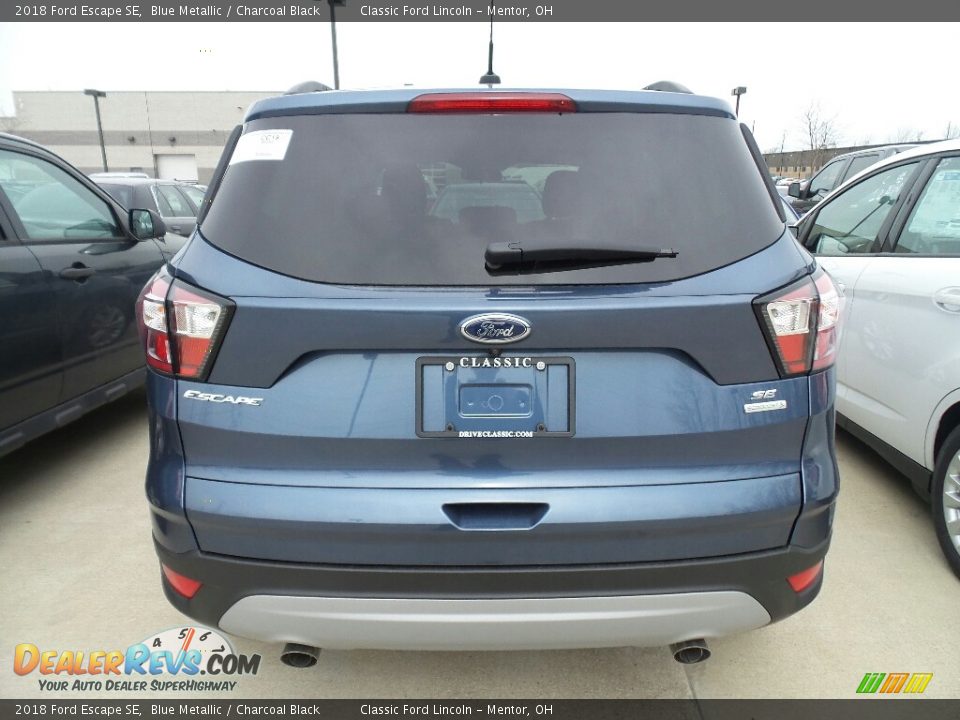 2018 Ford Escape SE Blue Metallic / Charcoal Black Photo #4