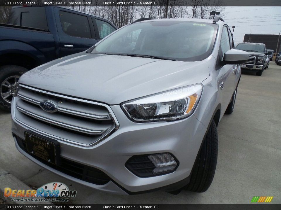 2018 Ford Escape SE Ingot Silver / Charcoal Black Photo #1