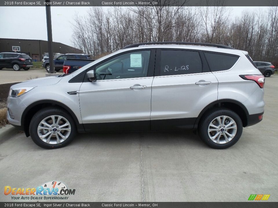 2018 Ford Escape SE Ingot Silver / Charcoal Black Photo #3
